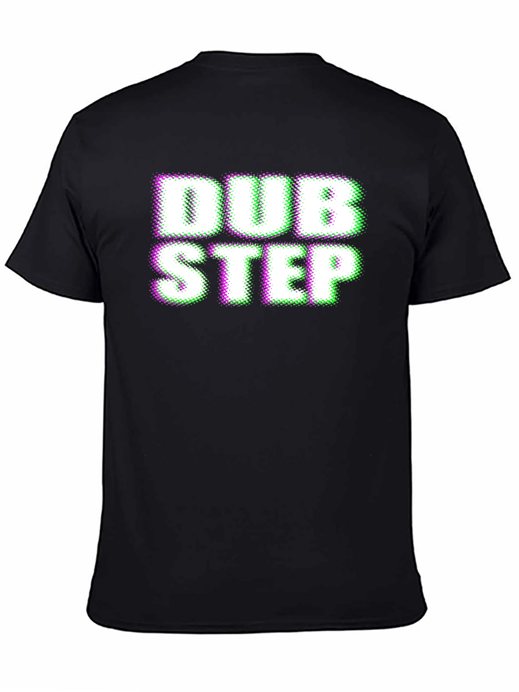 Dubstep Glitch Effect Black T-Shirt