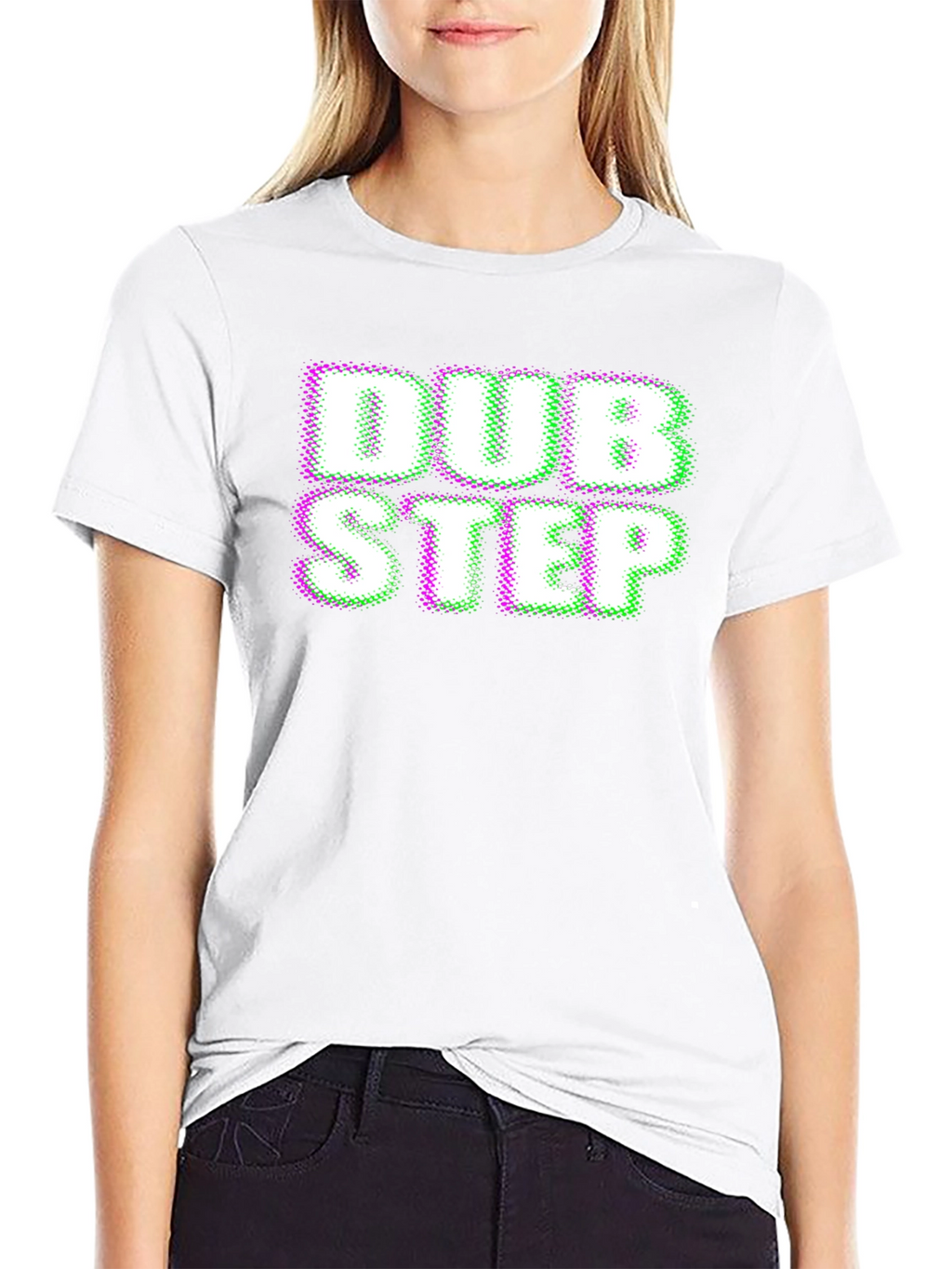 Dubstep Glitch Effect Black T-Shirt