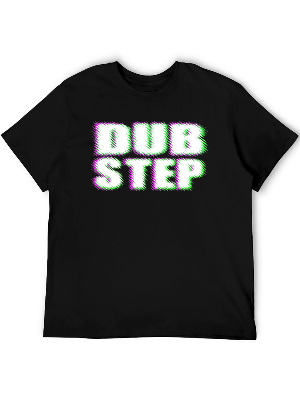 Dubstep Glitch Effect Black T-Shirt