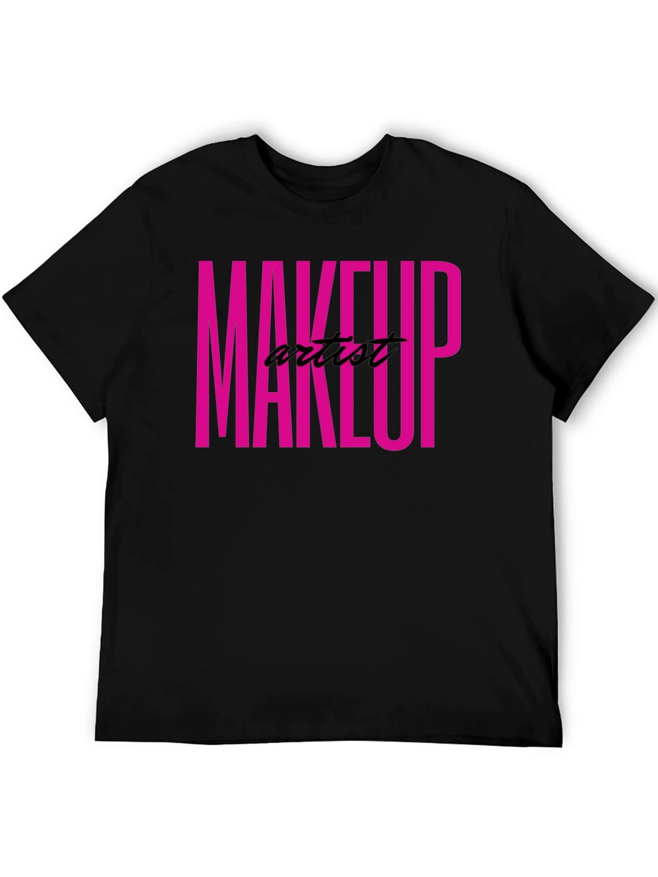 Makeup Artist Tee - Bold Pink Graphic T-Shirt