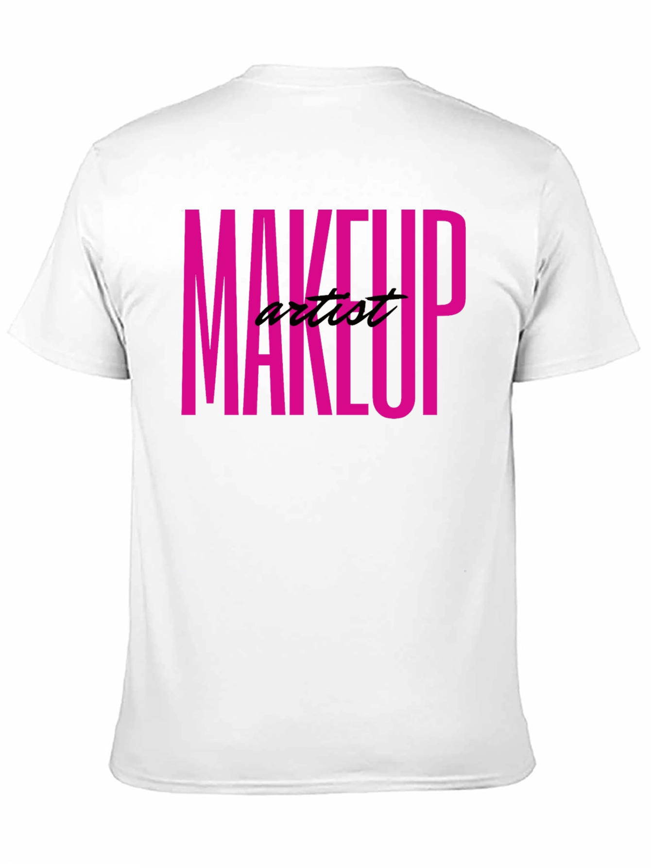 Makeup Artist Tee - Bold Pink Graphic T-Shirt