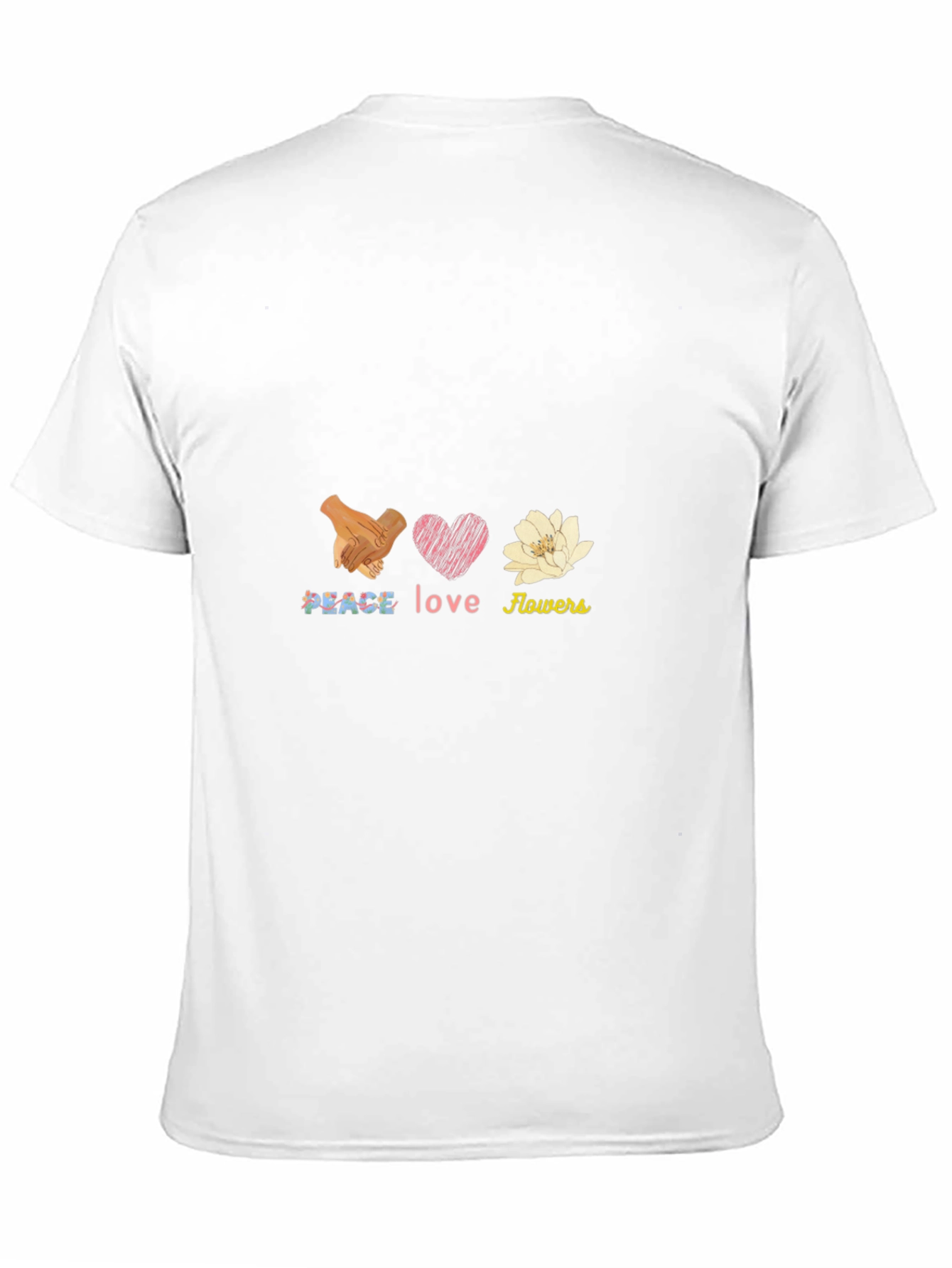 Peace Love Flowers Graphic Tee
