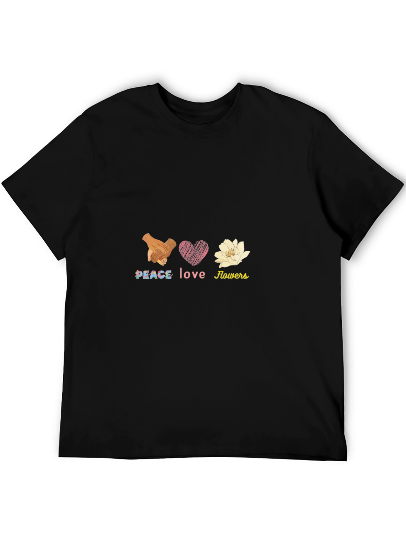 Peace Love Flowers Graphic Tee