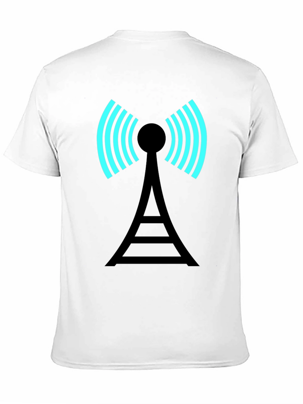 Signal Tower Graphic Tee - Modern Black T-Shirt