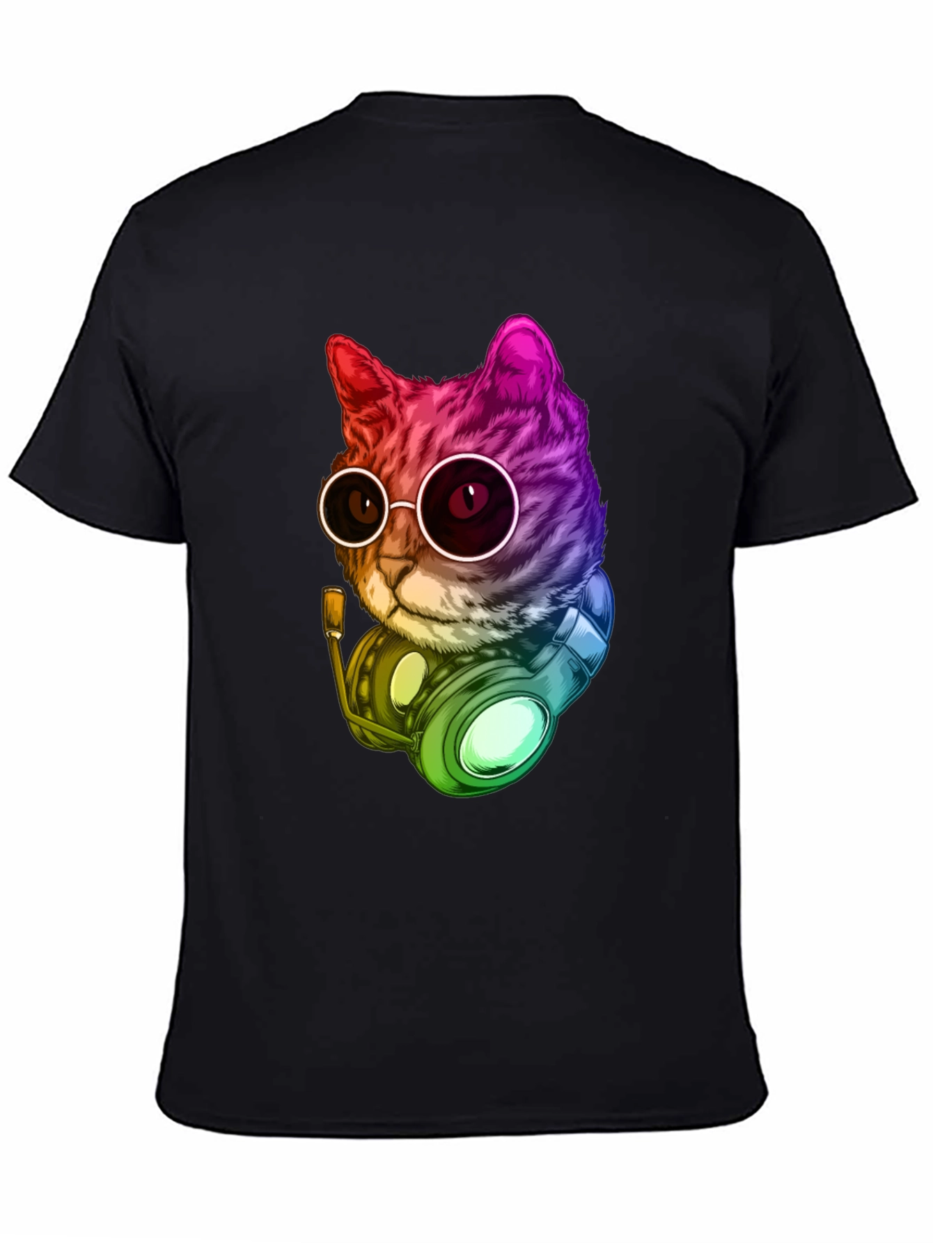 Cool Cat DJ Graphic T-Shirt