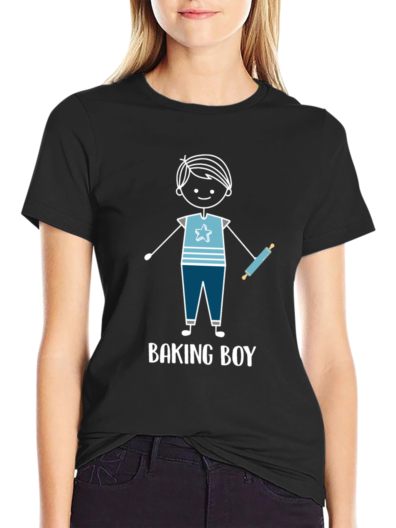 Baking Boy Graphic Tee - Cute Baker Design