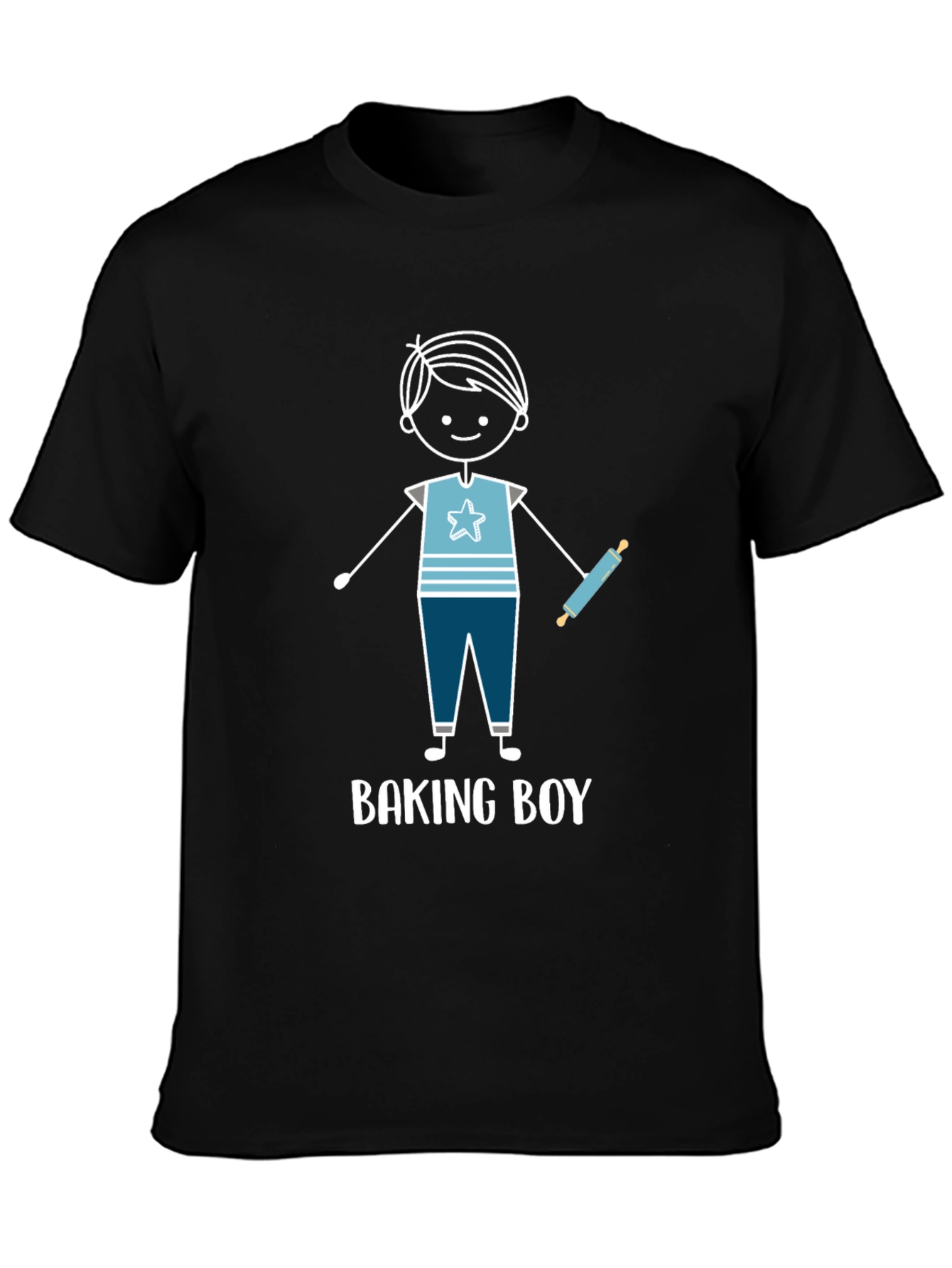 Baking Boy Graphic Tee - Cute Baker Design