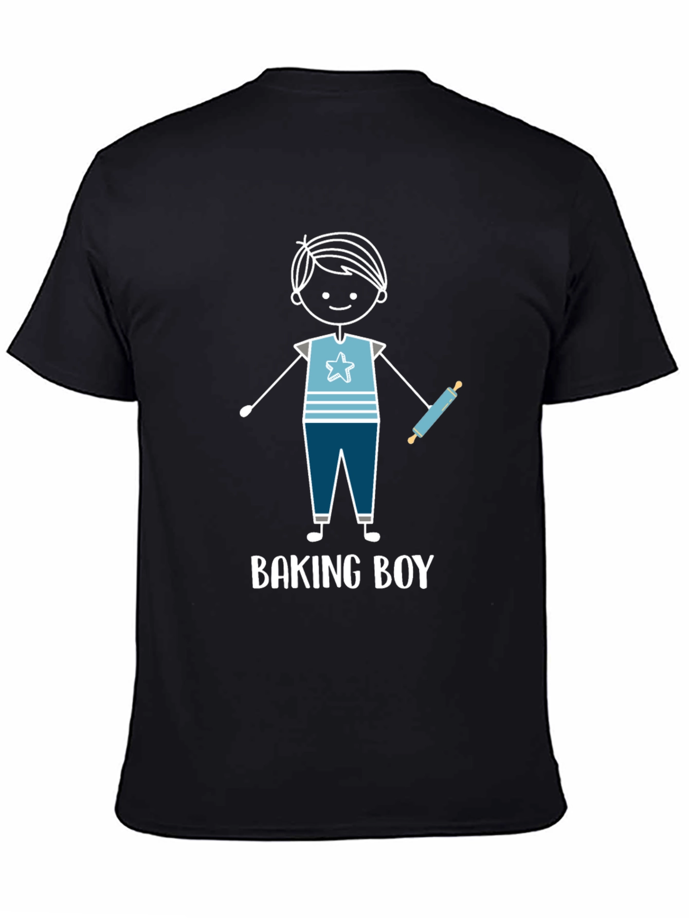 Baking Boy Graphic Tee - Cute Baker Design