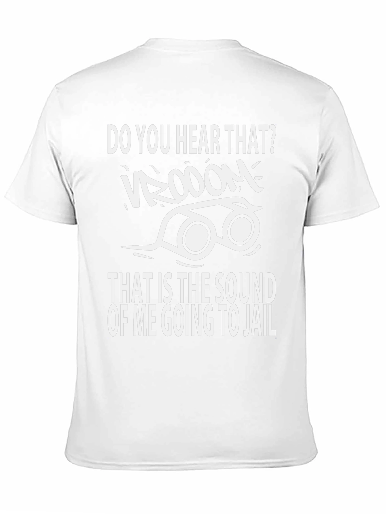 Vroom Going to Jail Black Graphic Tee