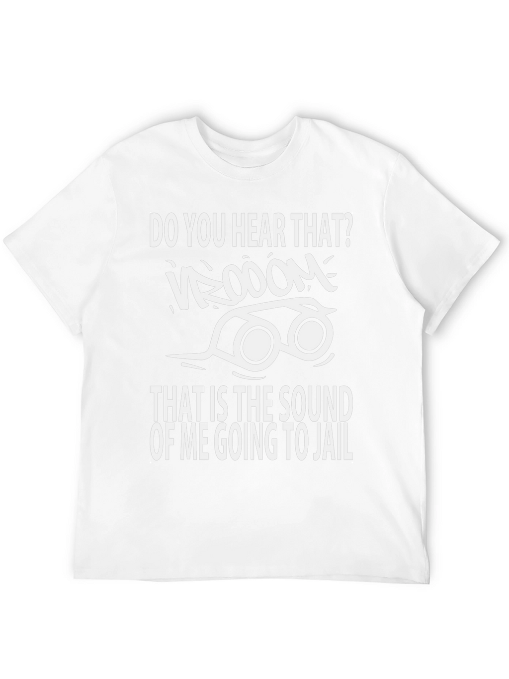 Vroom Going to Jail Black Graphic Tee