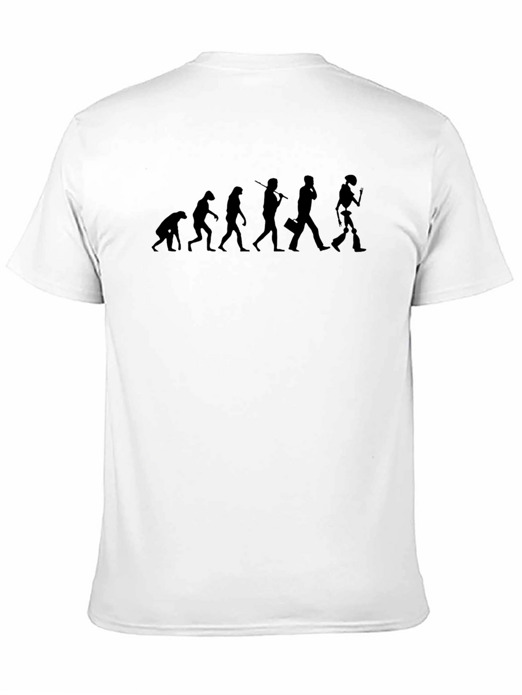 Evolution of Man Black Graphic Tee
