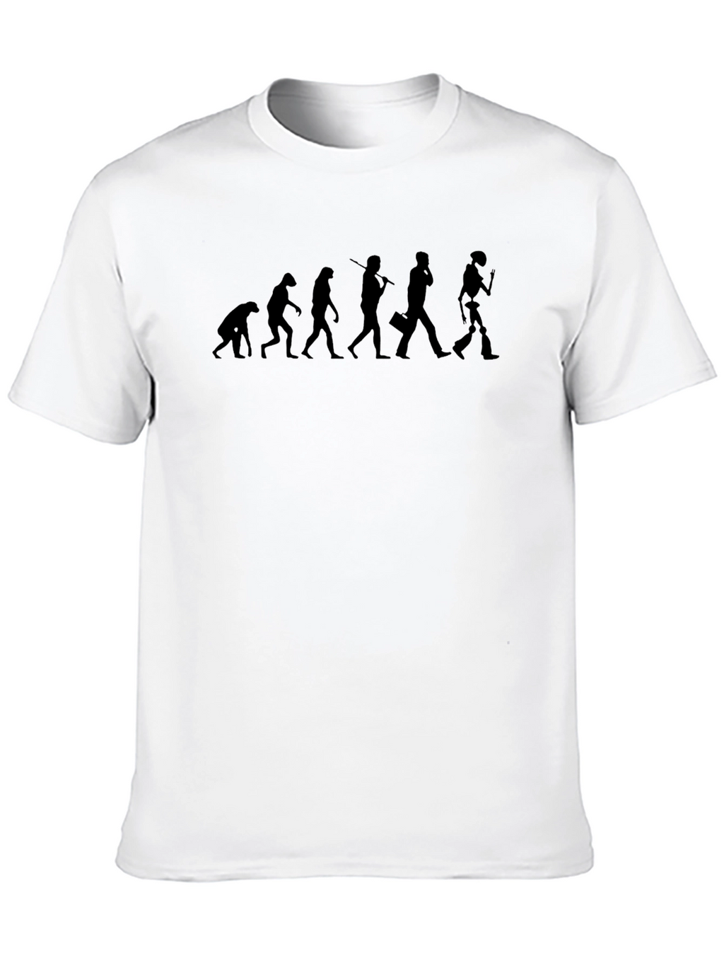 Evolution of Man Black Graphic Tee