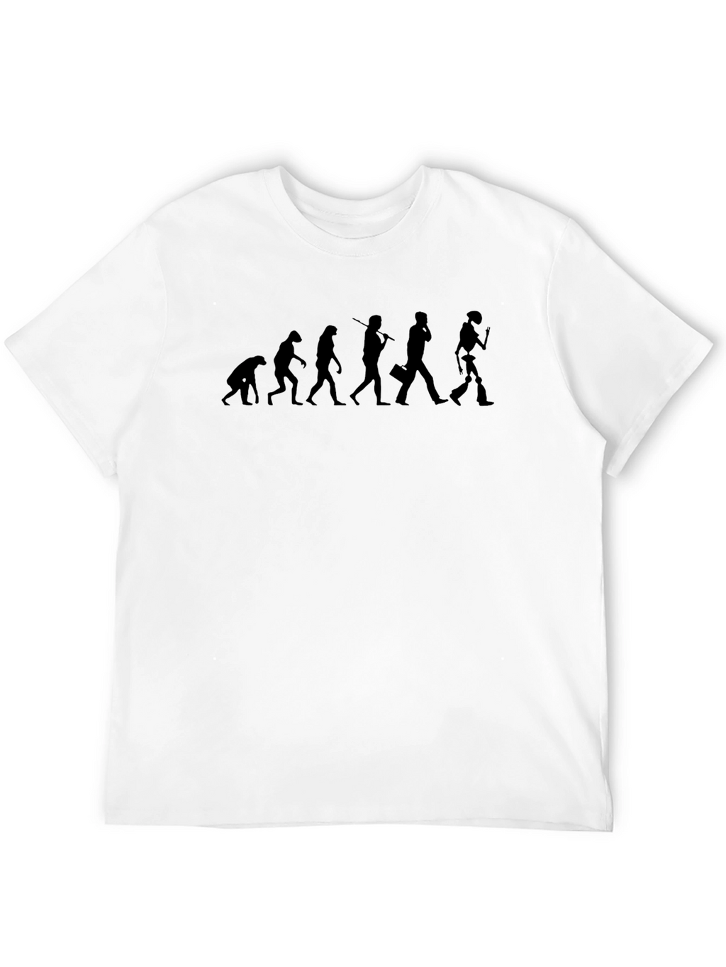 Evolution of Man Black Graphic Tee