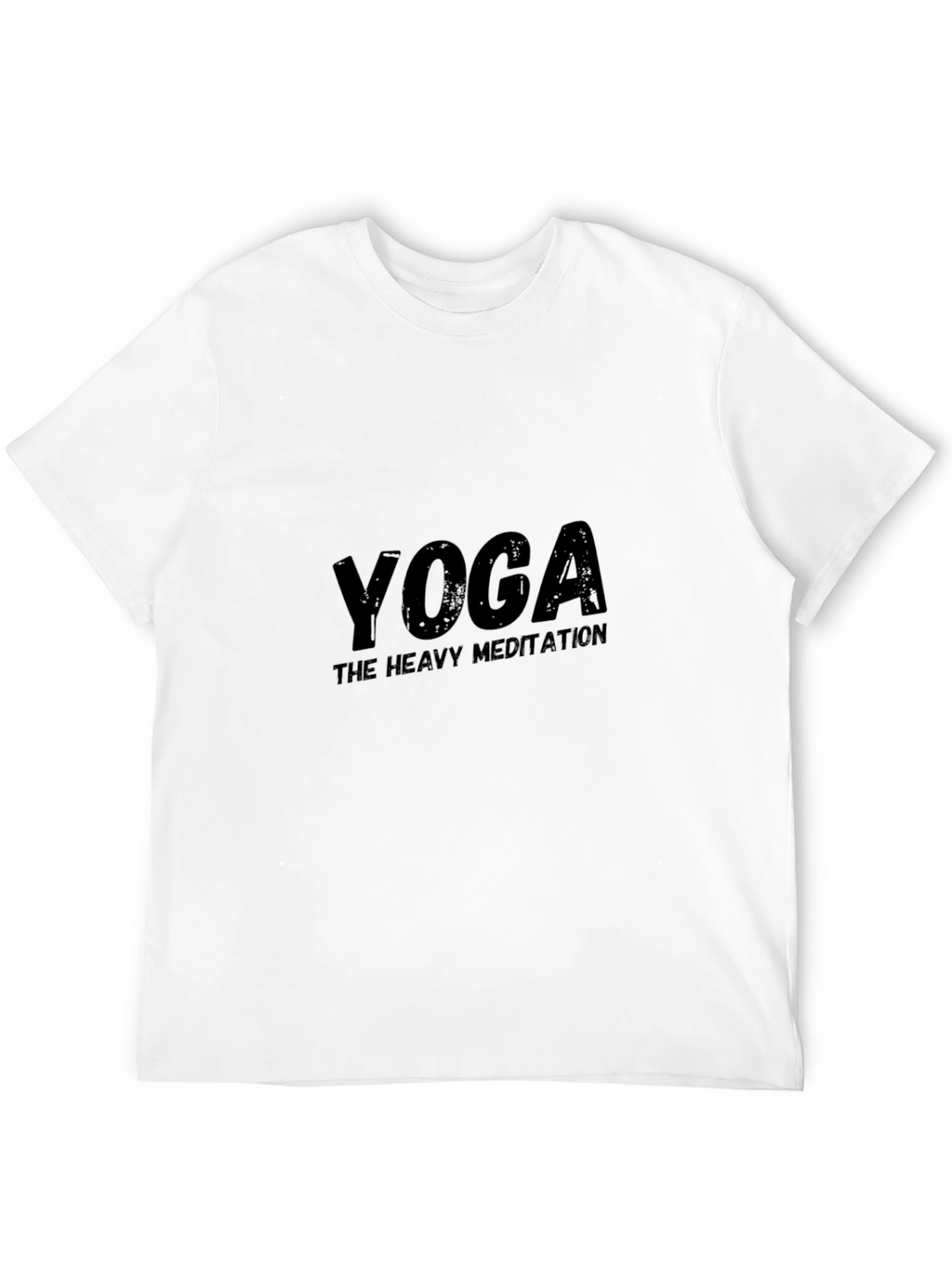 Yoga The Heavy Meditation Black T-Shirt