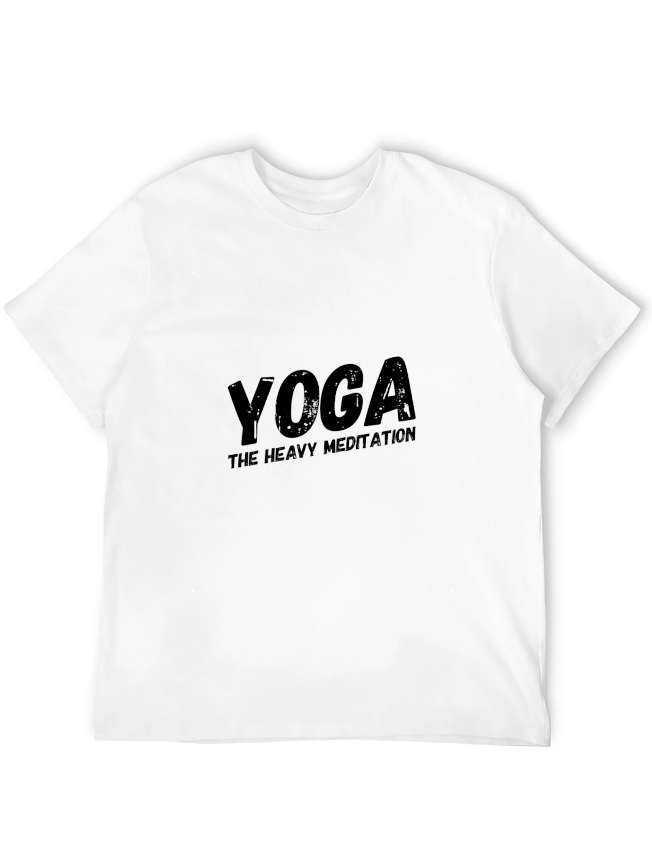 Yoga The Heavy Meditation Black T-Shirt