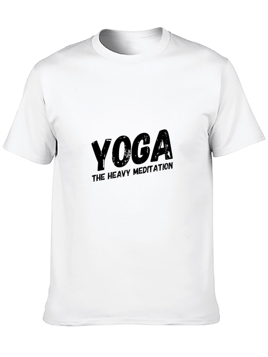 Yoga The Heavy Meditation Black T-Shirt