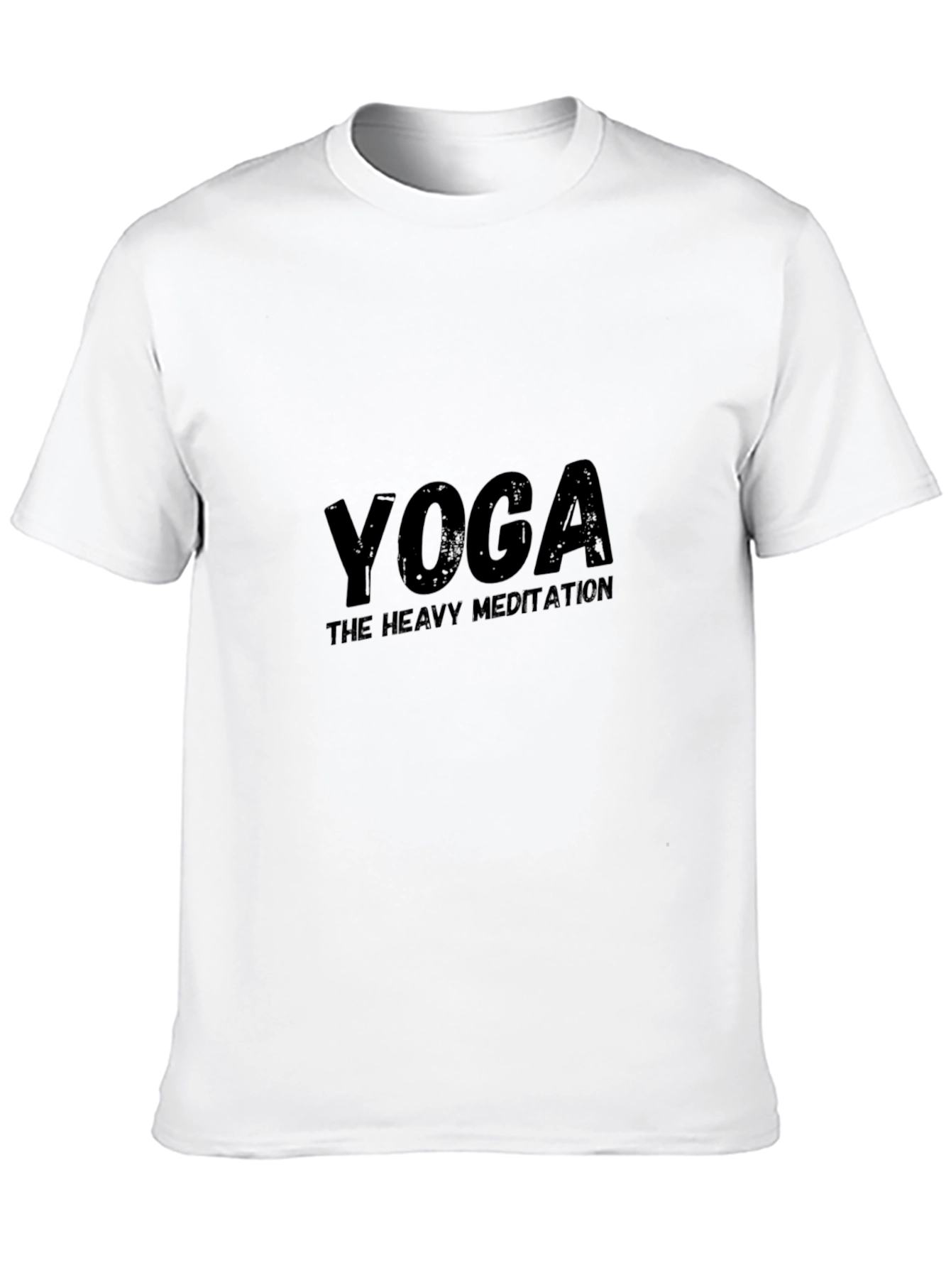 Yoga The Heavy Meditation Black T-Shirt