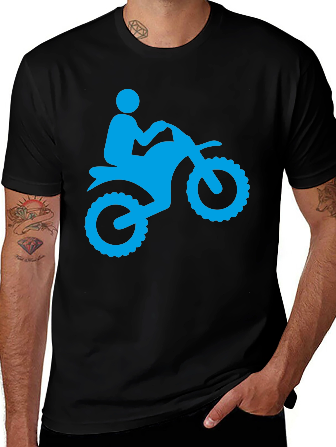 Motorcycle Rider Graphic T-Shirt