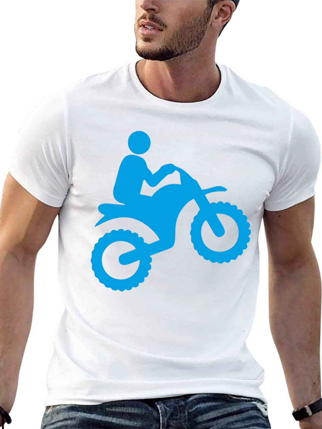 Motorcycle Rider Graphic T-Shirt