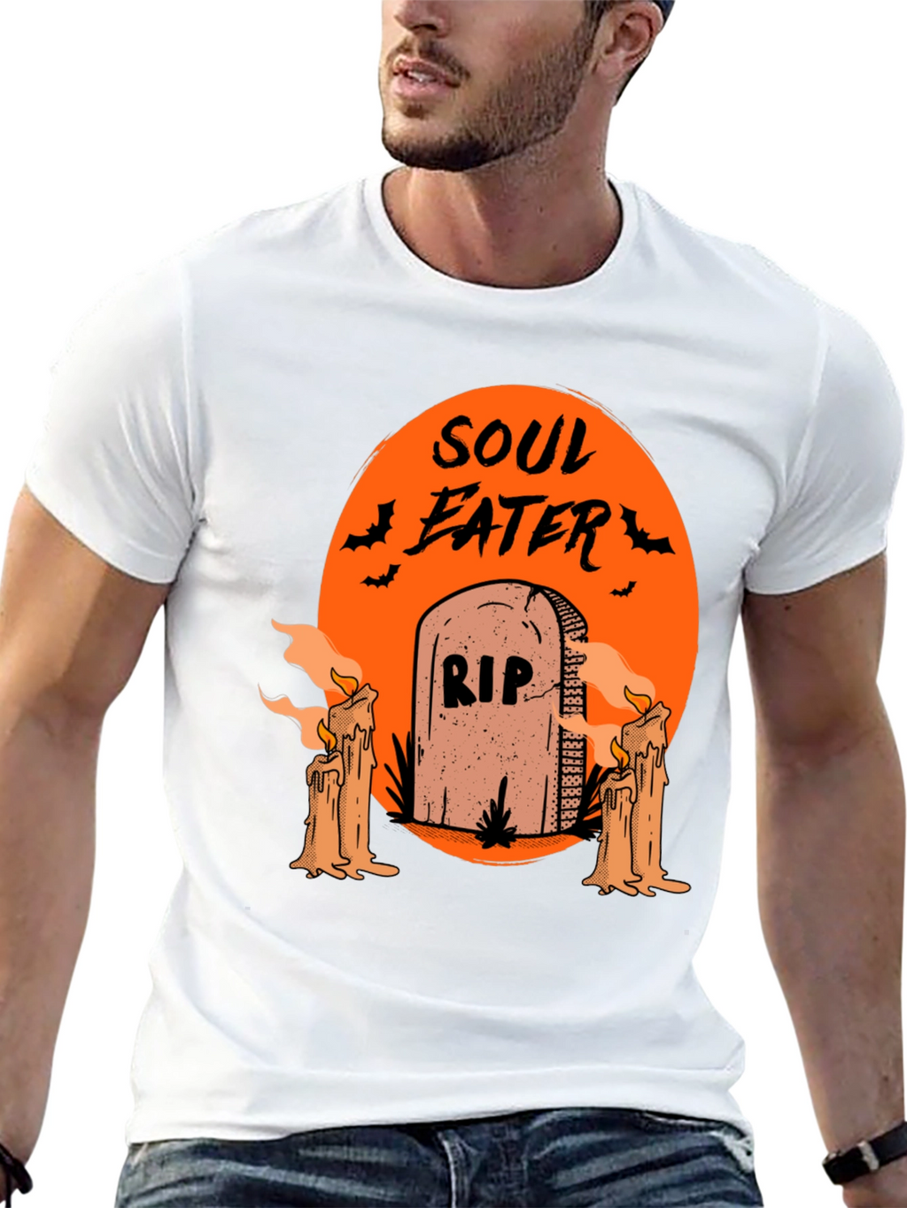 Soul Eater Halloween T-Shirt - RIP Tombstone