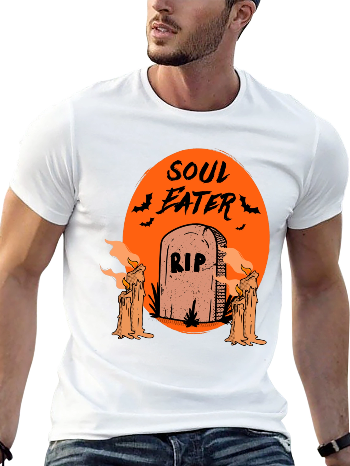 Soul Eater Halloween T-Shirt - RIP Tombstone