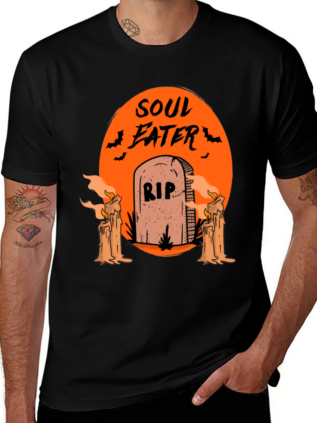 Soul Eater Halloween T-Shirt - RIP Tombstone