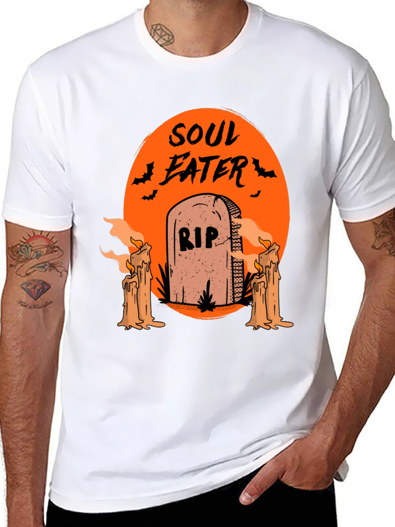 Soul Eater Halloween T-Shirt - RIP Tombstone