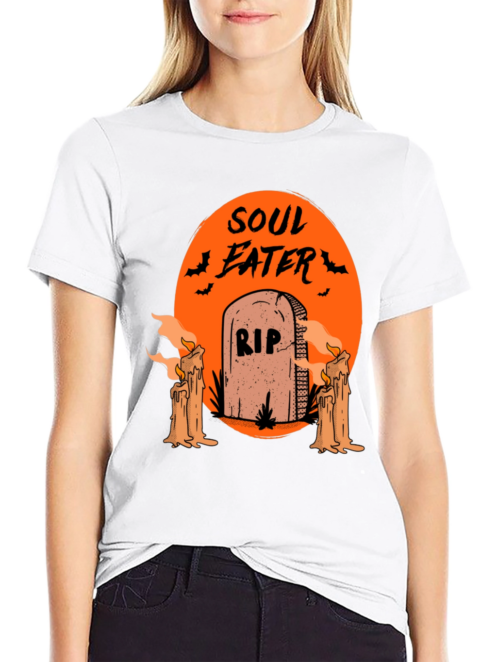 Soul Eater Halloween T-Shirt - RIP Tombstone