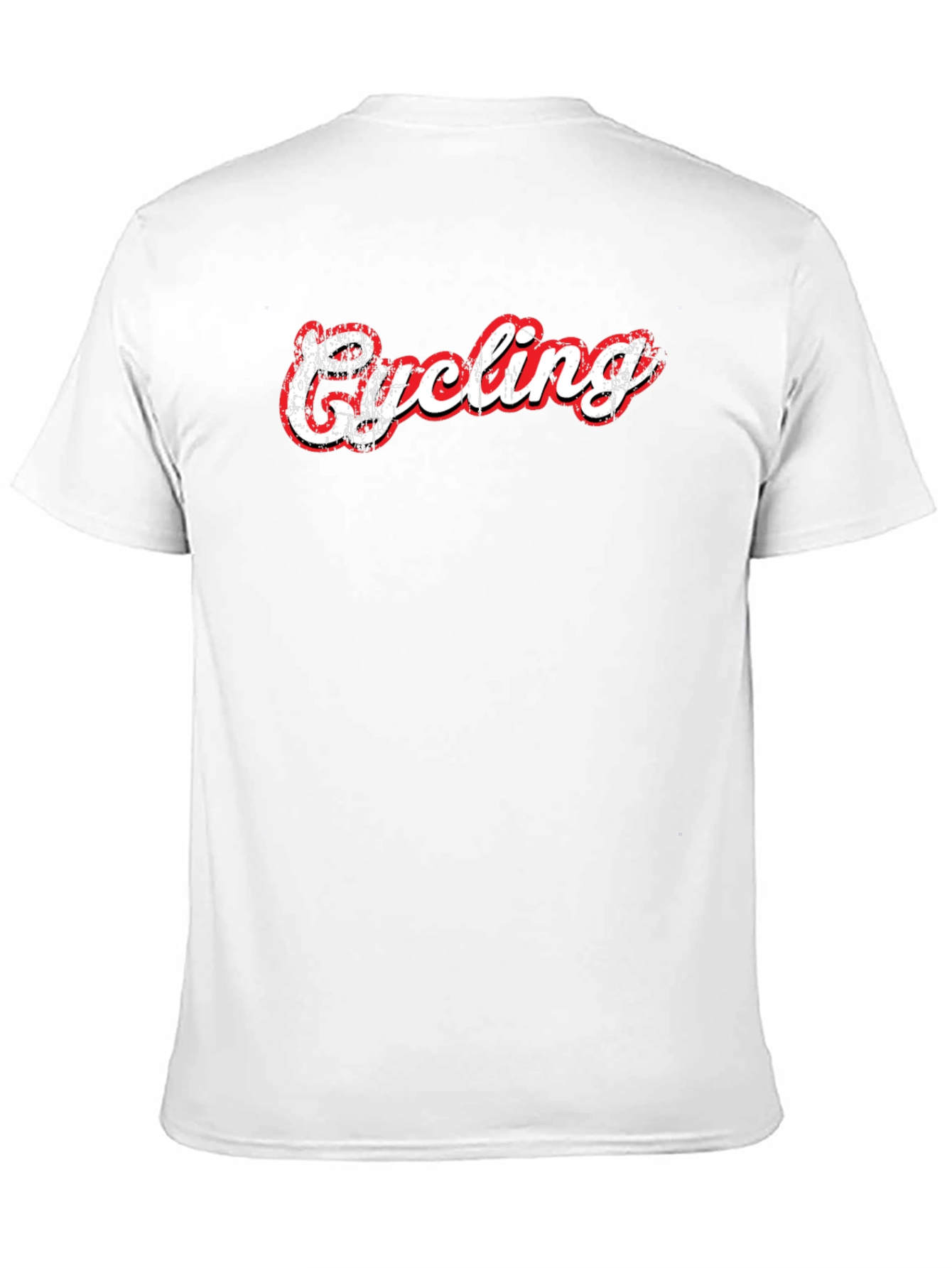 Cycling Graphic Print Black T-Shirt