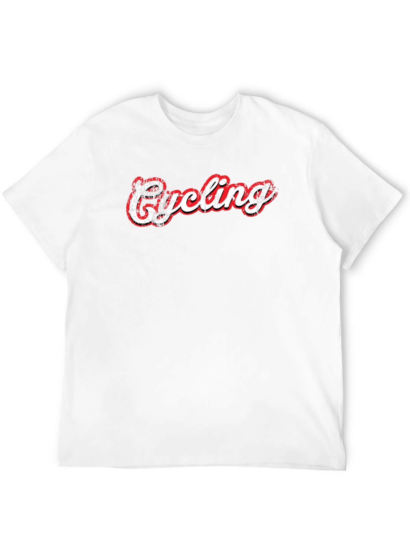 Cycling Graphic Print Black T-Shirt
