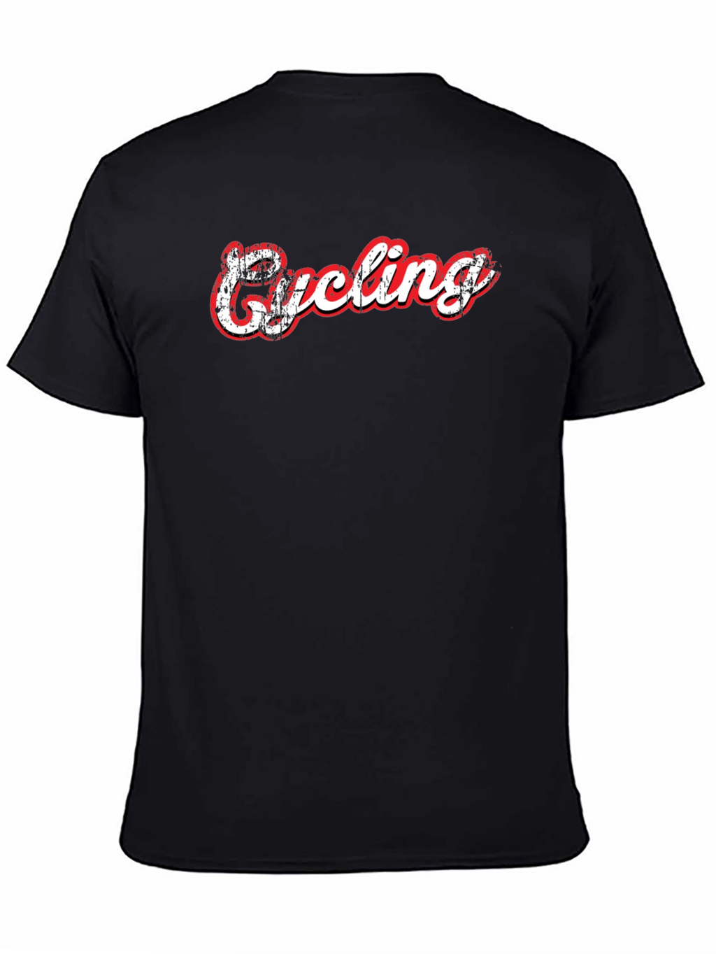 Cycling Graphic Print Black T-Shirt
