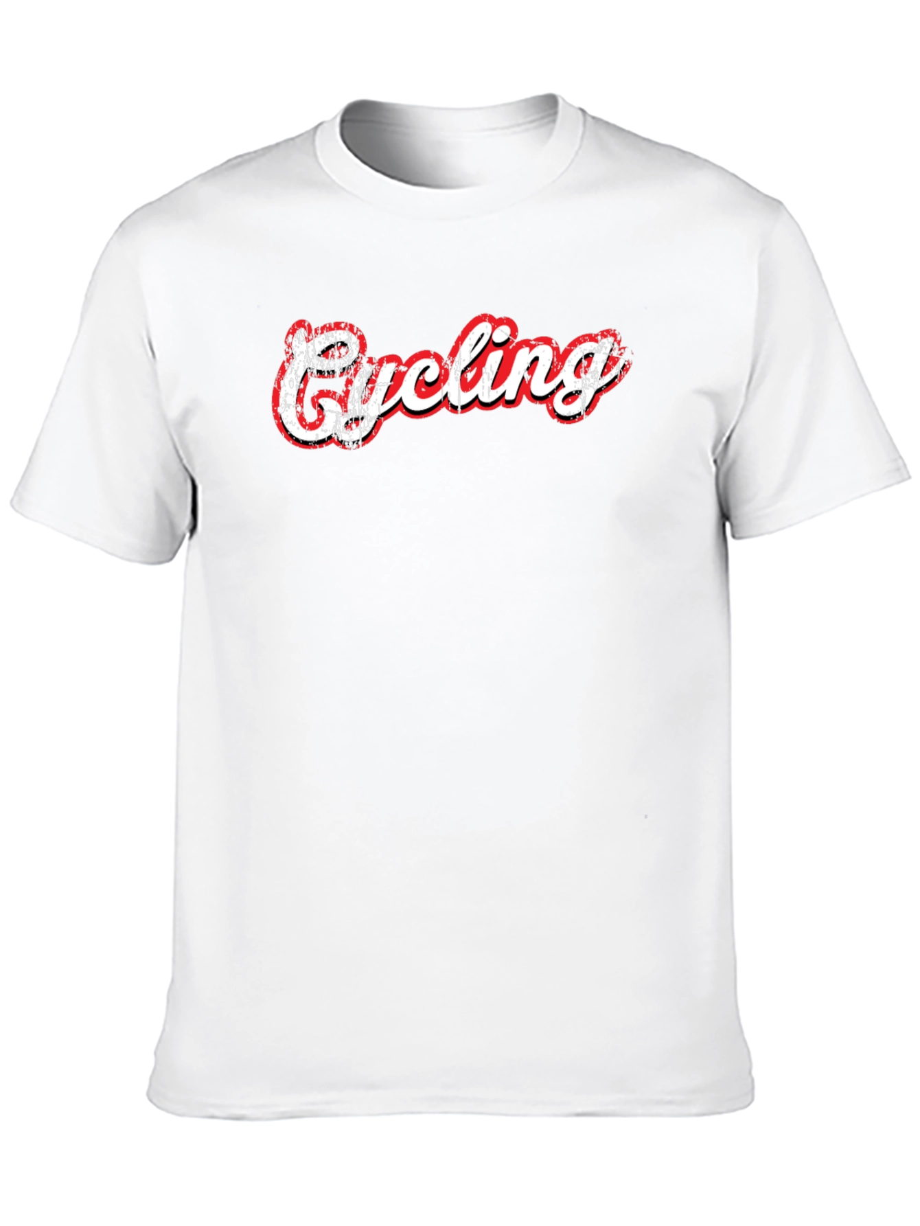 Cycling Graphic Print Black T-Shirt