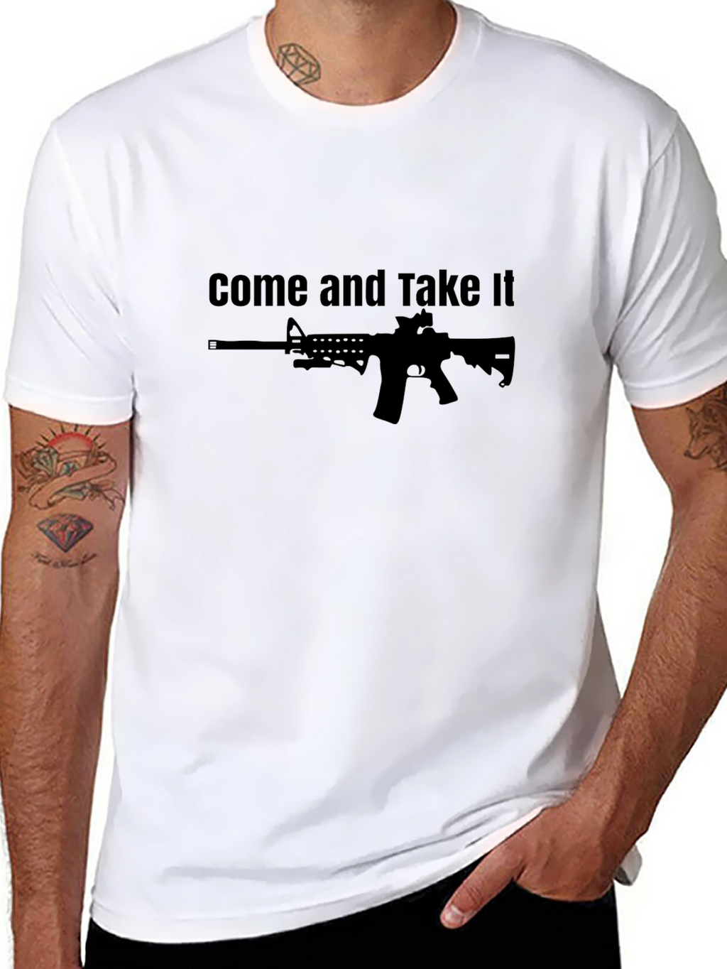 Come and Take It AR-15 Black T-Shirt