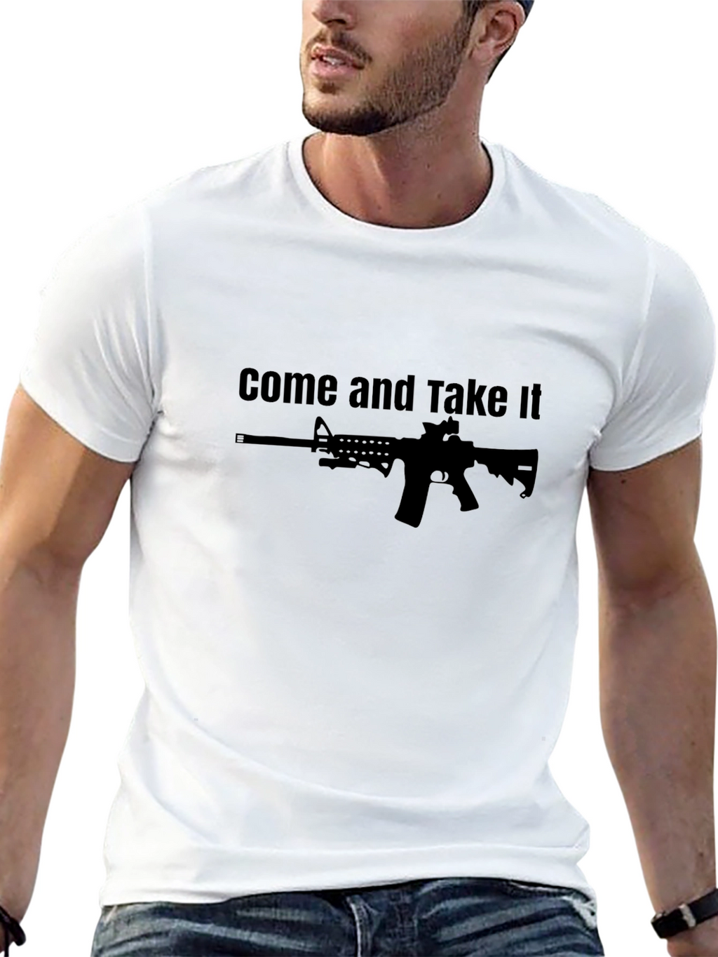 Come and Take It AR-15 Black T-Shirt