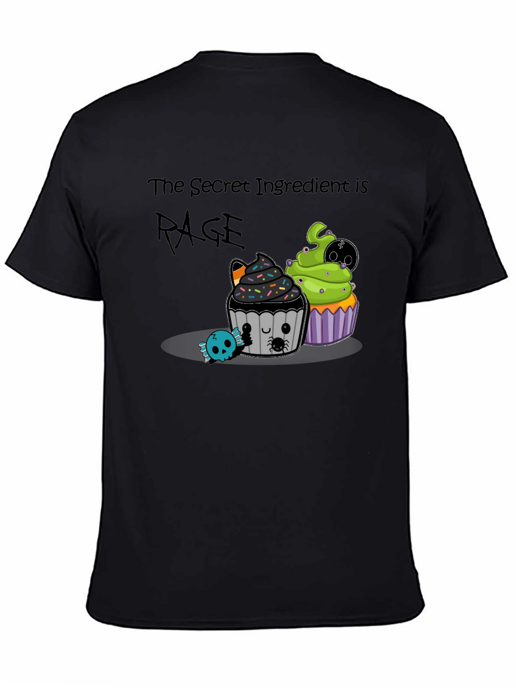 Rage Ingredient Halloween Cupcake Graphic Tee