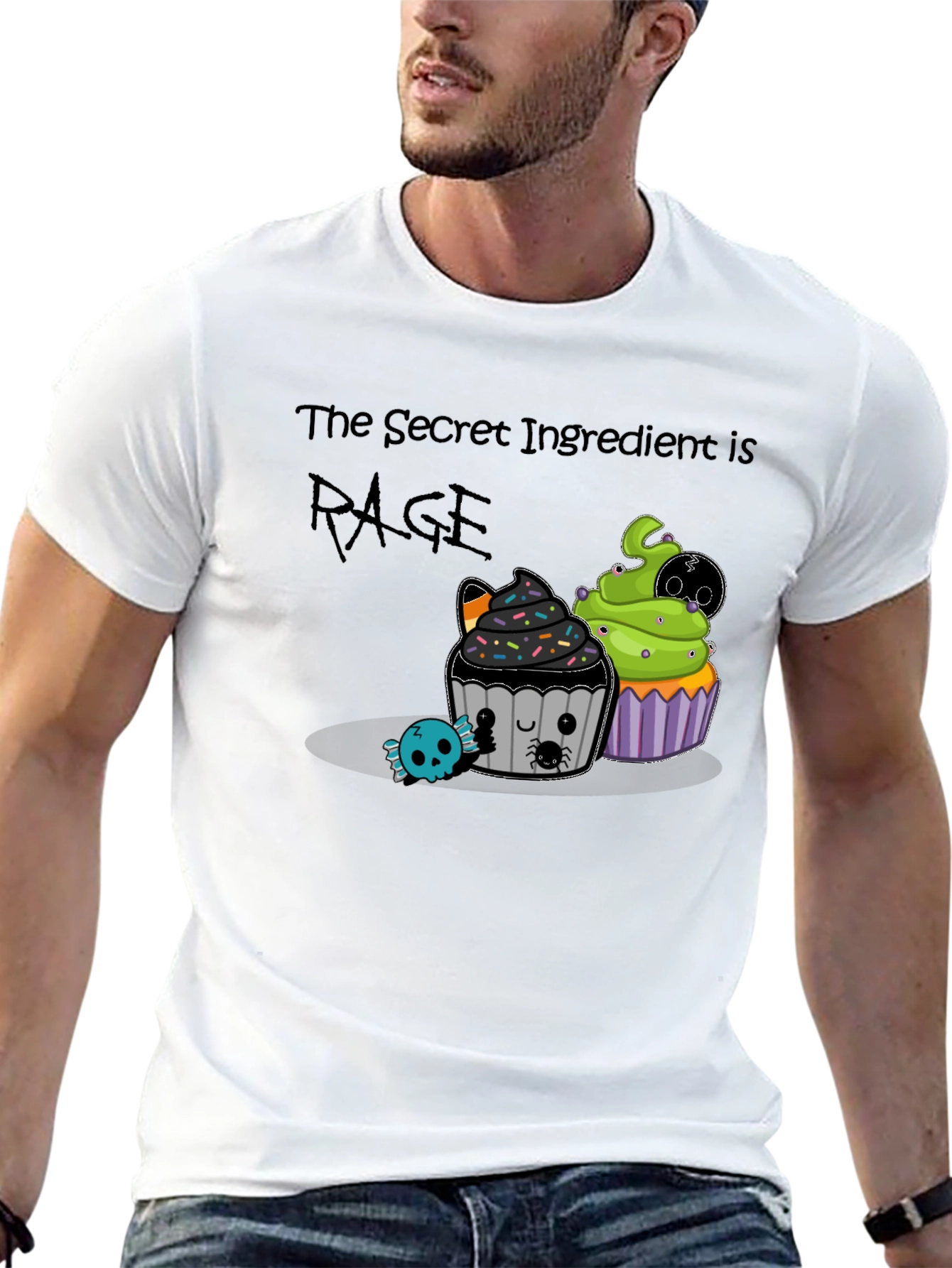 Rage Ingredient Halloween Cupcake Graphic Tee
