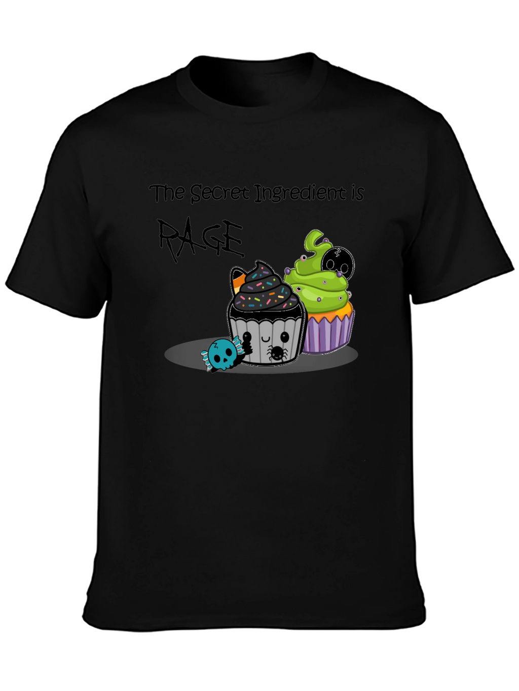 Rage Ingredient Halloween Cupcake Graphic Tee