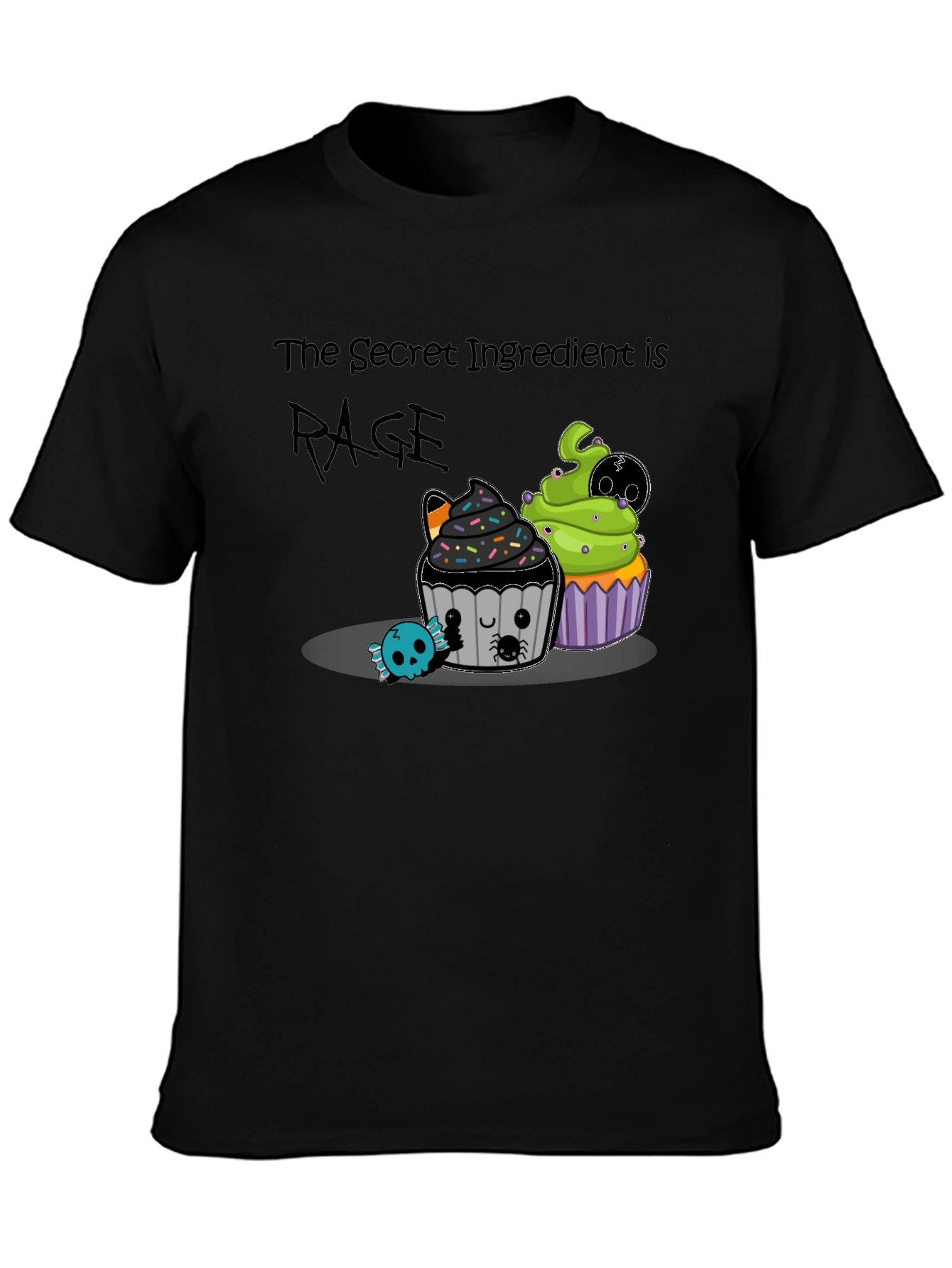 Rage Ingredient Halloween Cupcake Graphic Tee