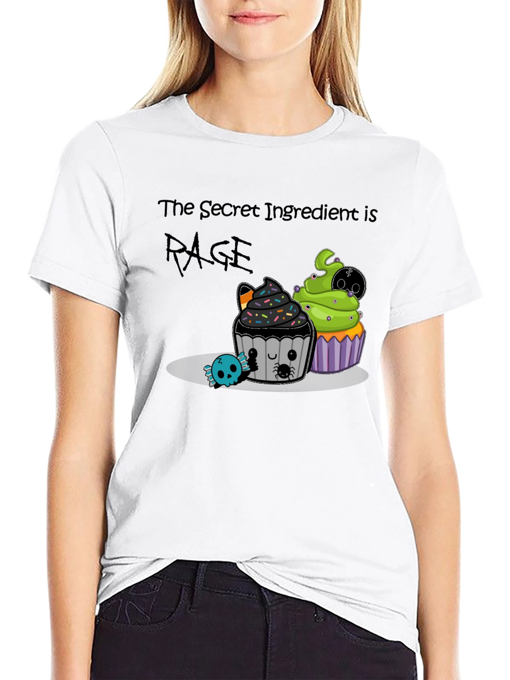 Rage Ingredient Halloween Cupcake Graphic Tee