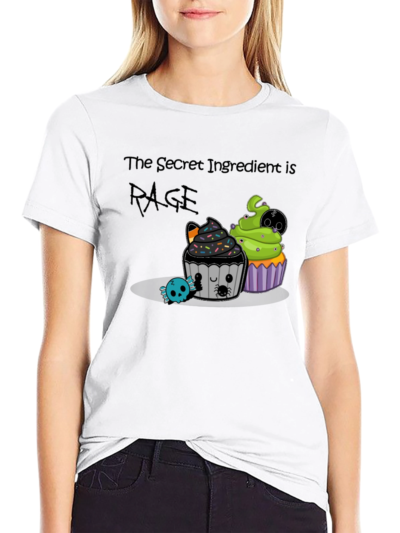 Rage Ingredient Halloween Cupcake Graphic Tee