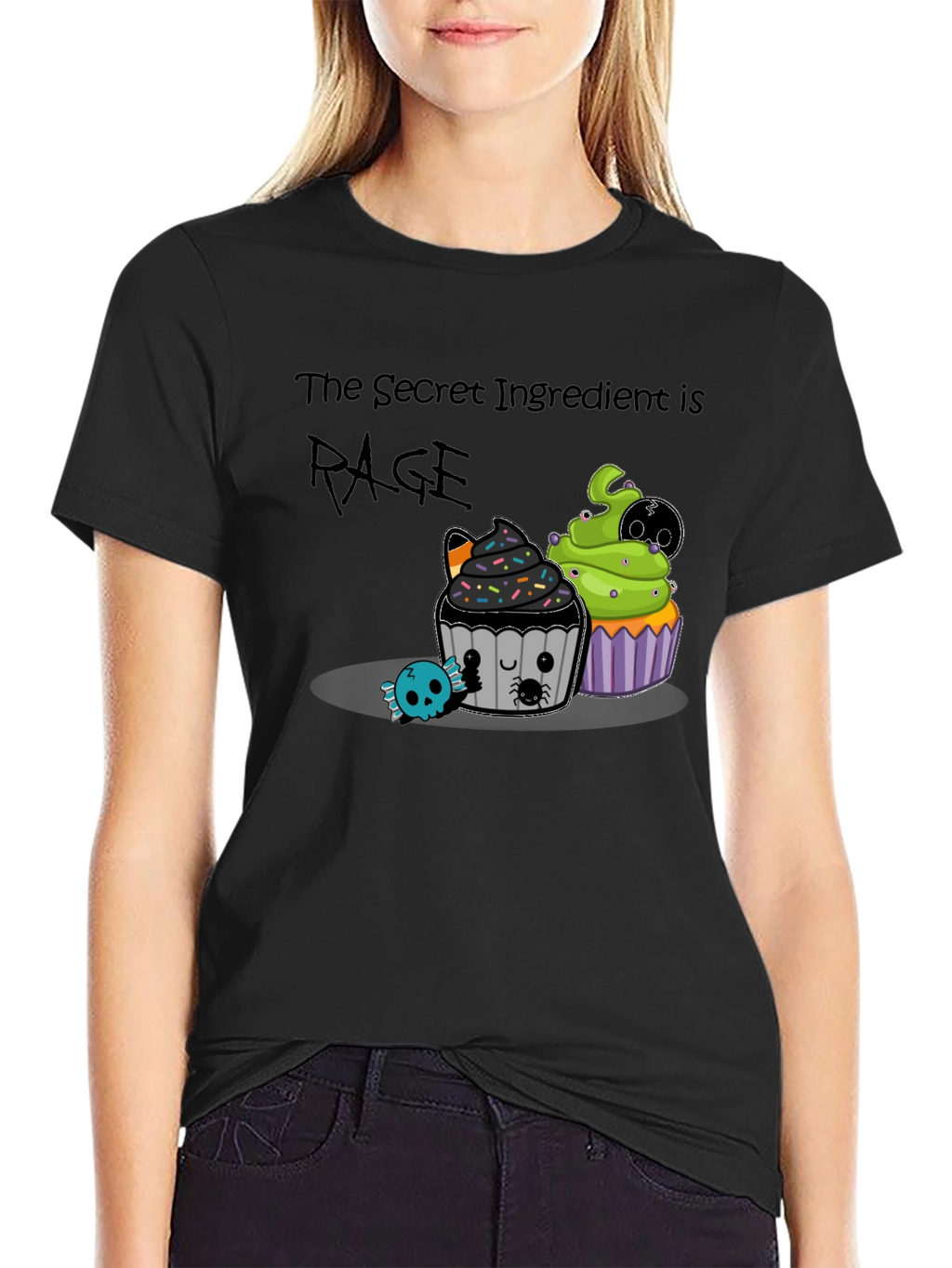 Rage Ingredient Halloween Cupcake Graphic Tee