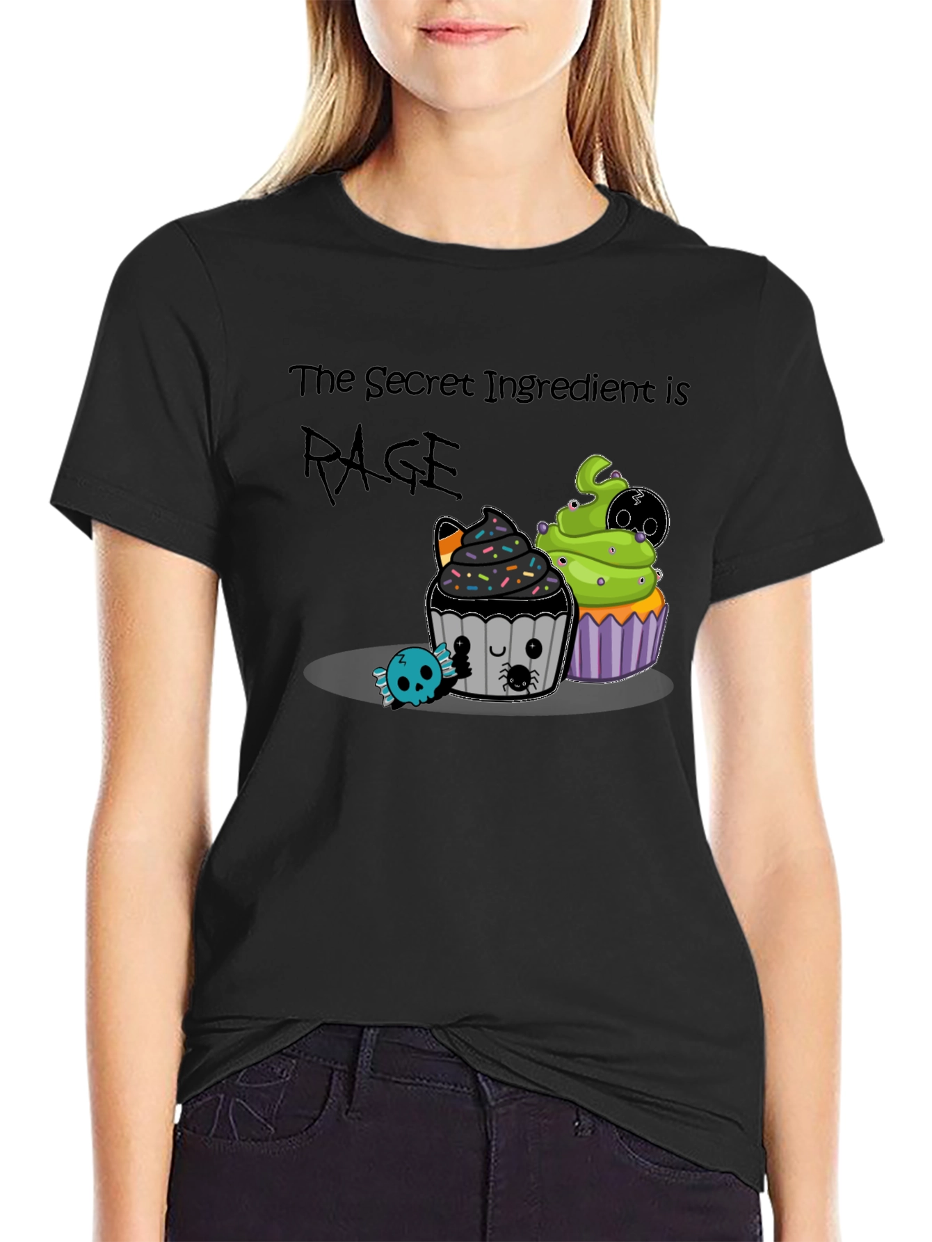 Rage Ingredient Halloween Cupcake Graphic Tee