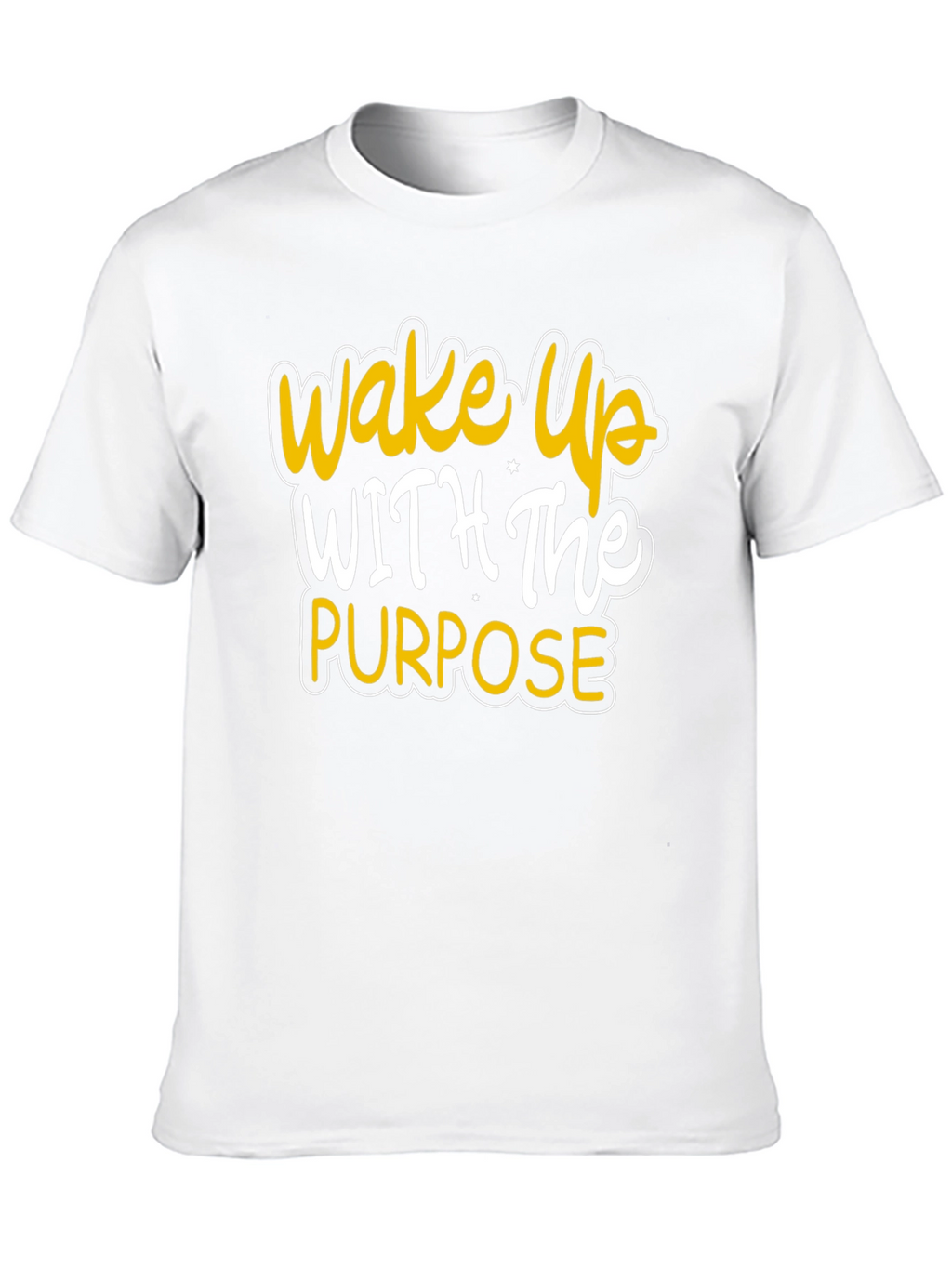 Wake Up With Purpose Black Graphic Tee