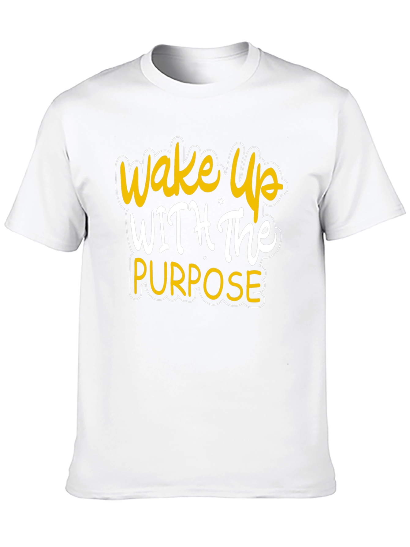 Wake Up With Purpose Black Graphic Tee