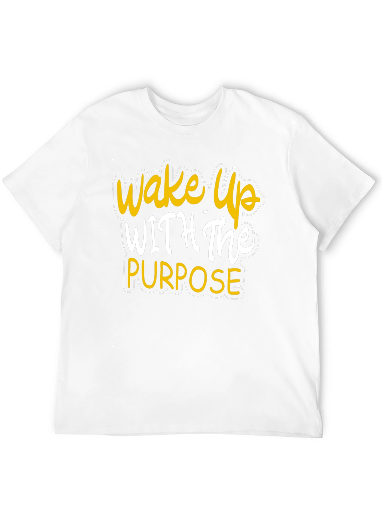 Wake Up With Purpose Black Graphic Tee