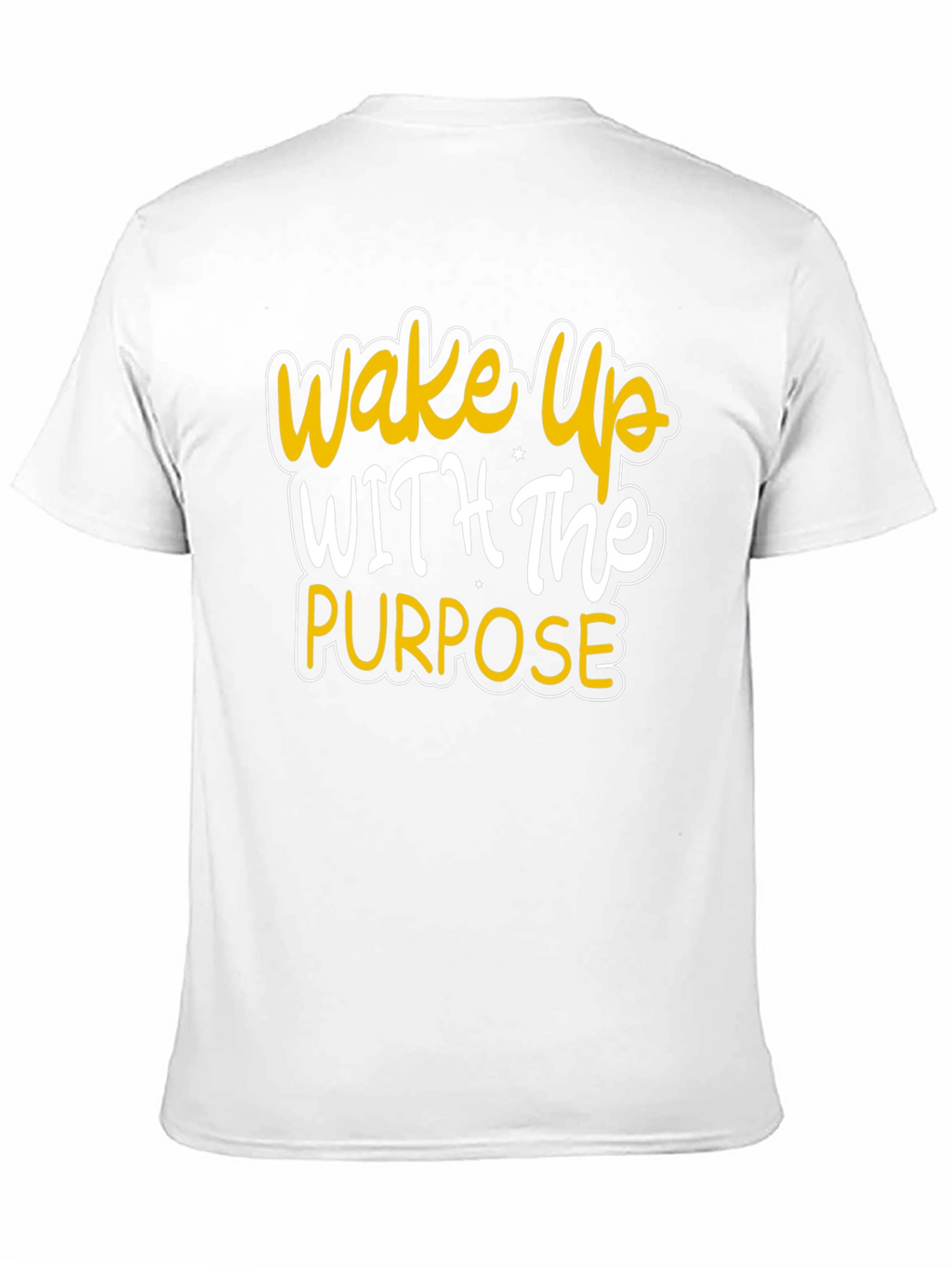 Wake Up With Purpose Black Graphic Tee