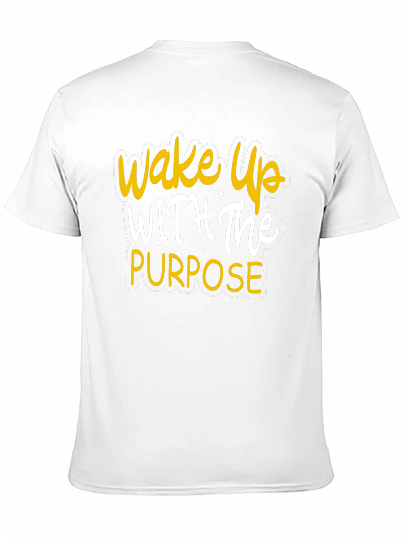 Wake Up With Purpose Black Graphic Tee