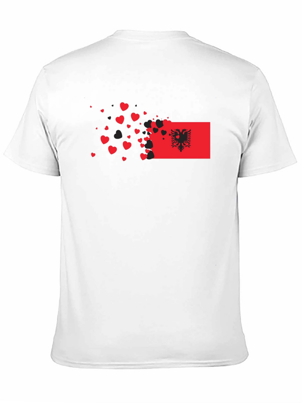 Albania Flag Heart T-Shirt