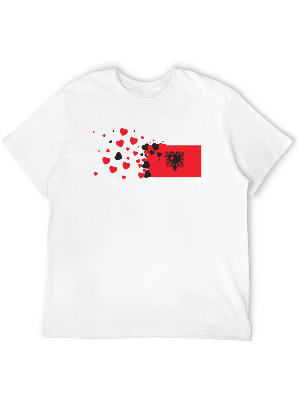 Albania Flag Heart T-Shirt