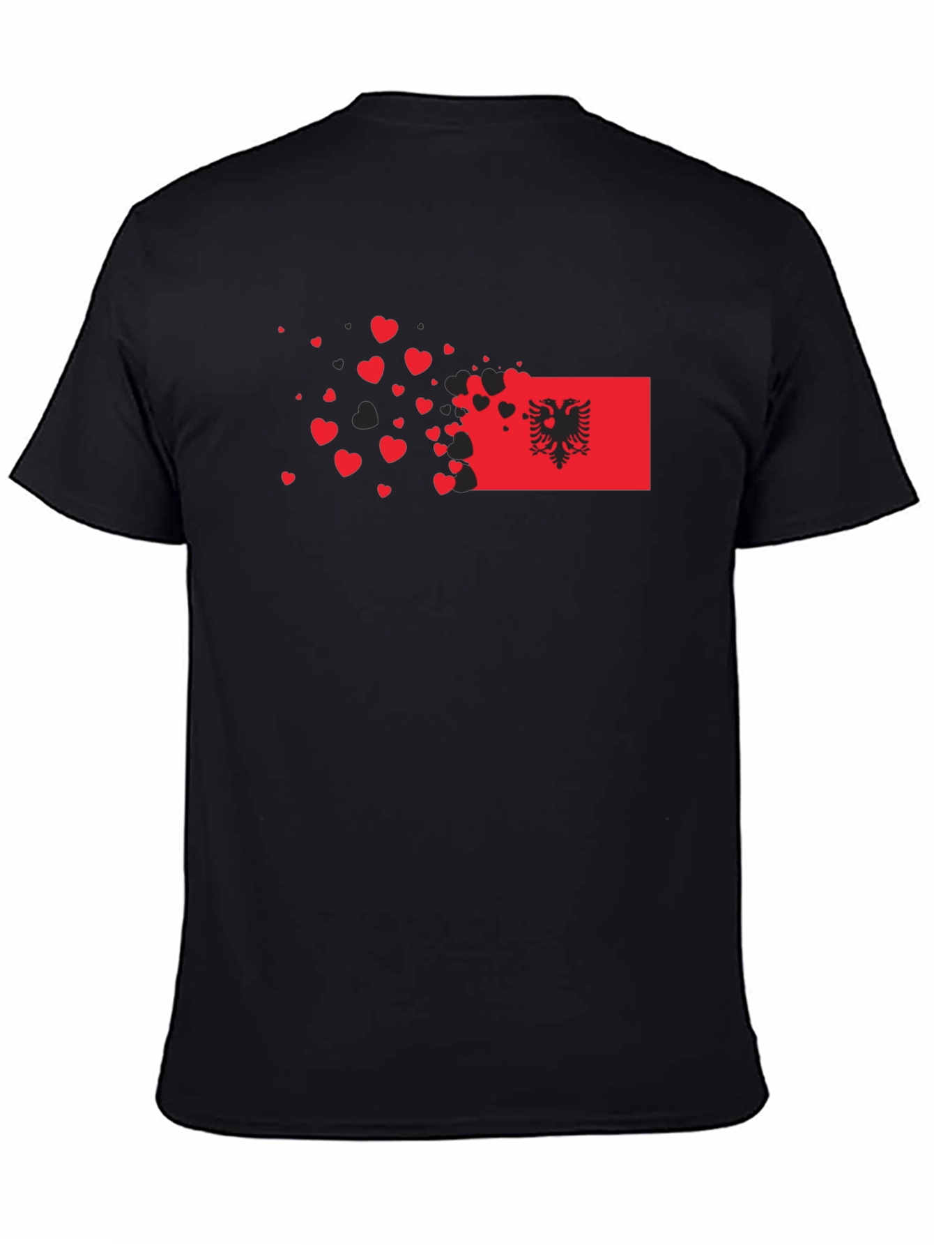 Albania Flag Heart T-Shirt